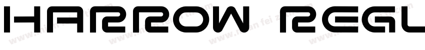 Harrow Regular字体转换